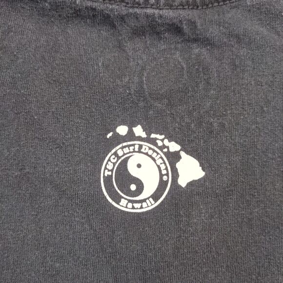 T&C Surf Designs Mens Hawaii Graphic Tee Shirt Black Large Short Sleeve - Picture 5 of 14
